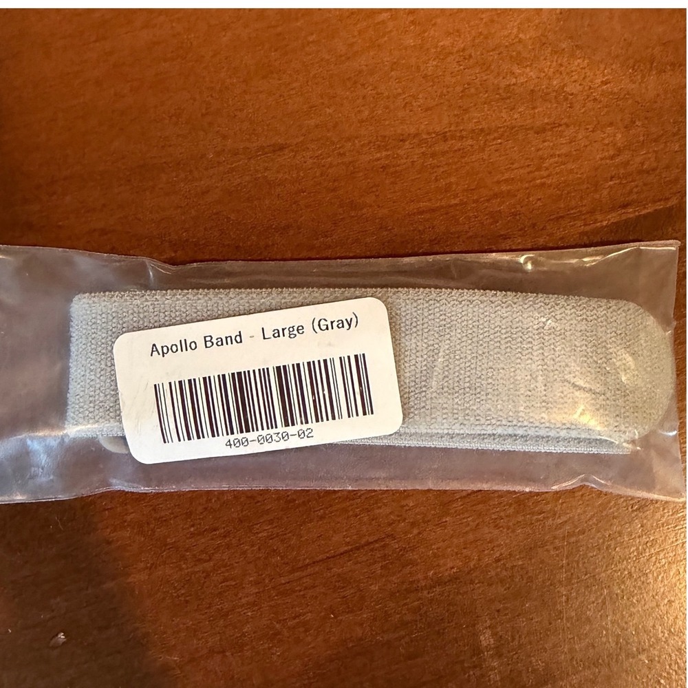 Apollo Band Gray Large Replacement Strap for Apollo Neuro Wearable NWT